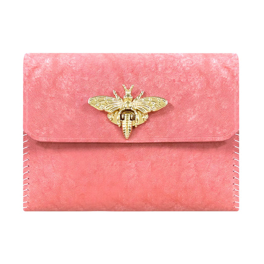 Bee Clasp Leather Storage Pouch