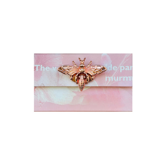 Bee Clasp Mini Accordion Sticker Pouch – Pastel Organizer for Collage Supplies