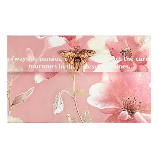 Pastel Honeybee Clasp Accordion Pouch - L & XL, Large-Capacity