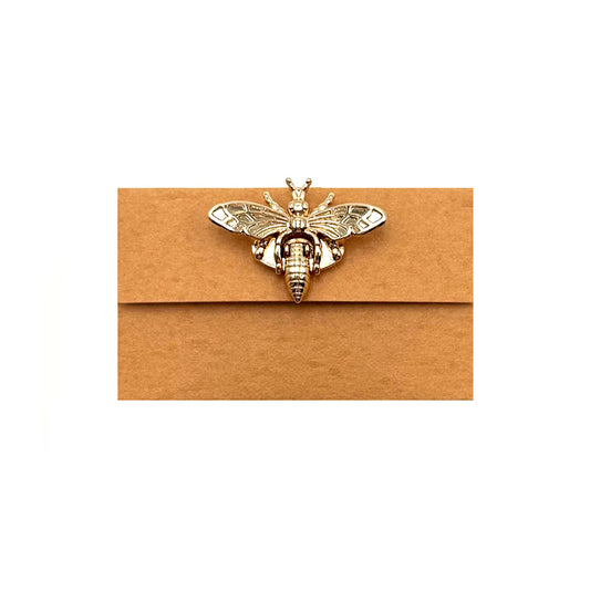Cute Mini Accordion Scrapbooking Sticker Pouch, Bee Clip Clasps