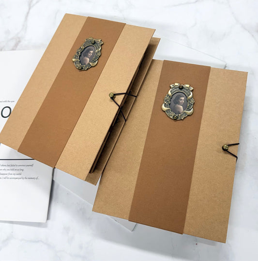 (Renewal) A5 Size Vintage Design Sticker Binder