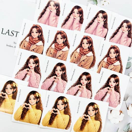 Sweet girl Collection Character Sticker