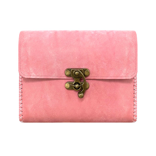 Handcrafted Pouch with Vintage Closure – Wide Base, 3 Sizes for Collage Storage