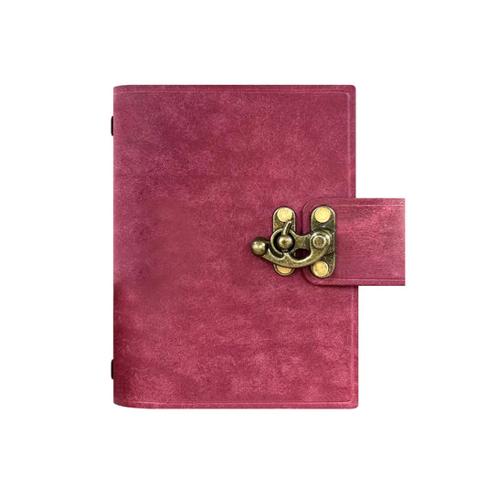 Vintage Elephant Metal Lock Traveler's Diary - 2 Types