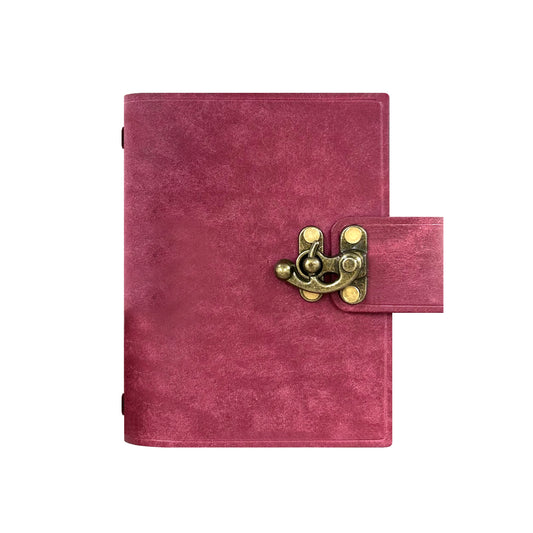 Vintage Elephant Metal Lock Traveler's Diary - 2 Types
