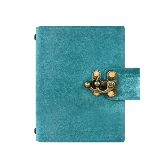 Vintage Elephant Metal Lock Traveler's Diary - 2 Types