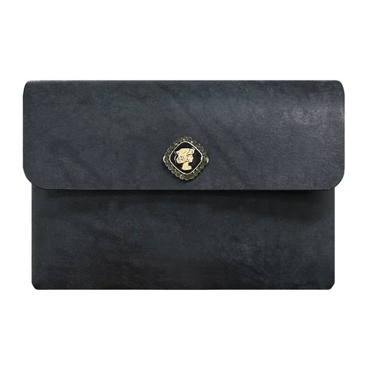 Magnetic Button Pouch with Girl Motif