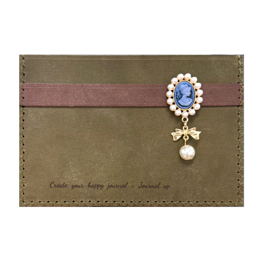 Cameo Romantic Leather Box Handmade Collage & Craft Storage Box