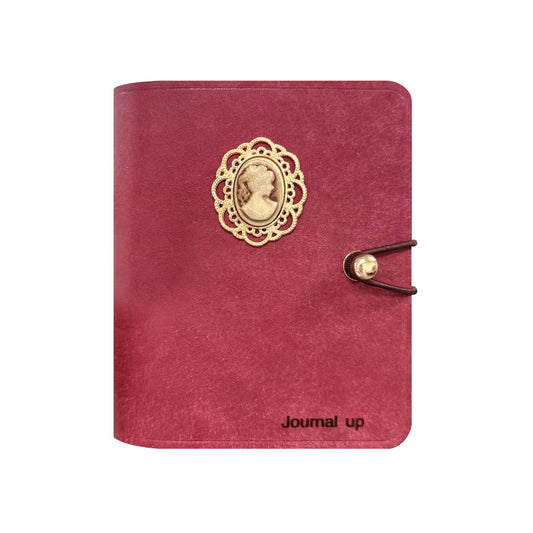 A8 Size Premium Genuine Leather 3-Ring Binder Planner