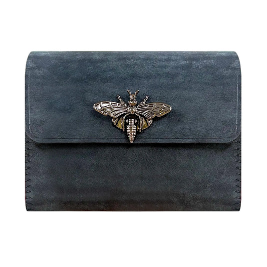 Bee Clasp Leather Storage Pouch
