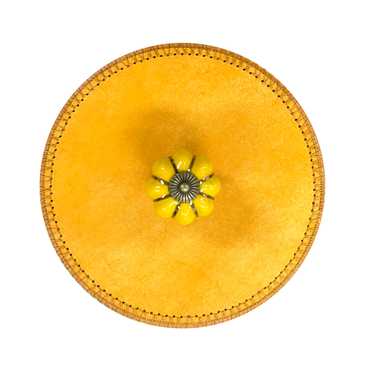 Leather Case with Pumpkin Charm