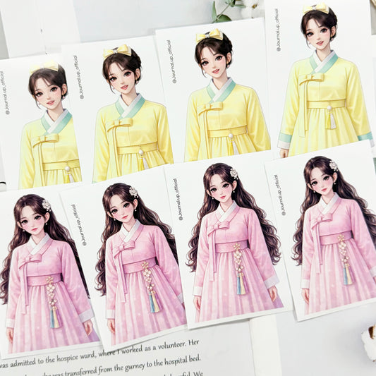 Hanbok Girl Series Character Sticker