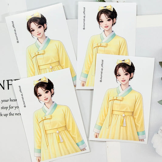 Hanbok Girl Series Character Sticker