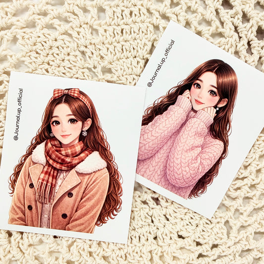 Sweet girl Collection Character Sticker